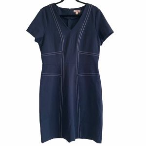 Brooks Brothers Red Fleece Navy and White Dress
